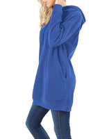 Zenana Loose Fit Pullover Long Hoodie Oversized Sweatshirt Sweater - sweatshirt
