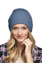 Solid Slouchy Knit Beanie Wide Wale