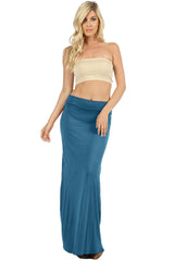 Draped Rayon Maxi Skirt Skirts- Niobe Clothing