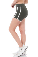 High Waist Athletic Nylon Dolphin Shorts