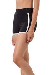 High Waist Athletic Nylon Dolphin Shorts