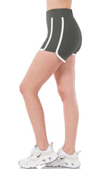 High Waist Athletic Nylon Dolphin Shorts