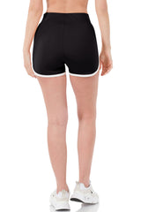 High Waist Athletic Nylon Dolphin Shorts