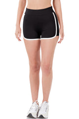 High Waist Athletic Nylon Dolphin Shorts