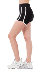 High Waist Athletic Nylon Dolphin Shorts