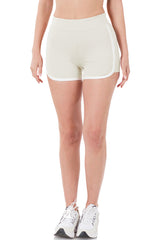 High Waist Athletic Nylon Dolphin Shorts