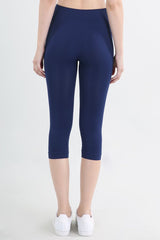 Seamless Nylon Capri Leggings