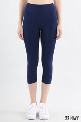 Seamless Nylon Capri Leggings