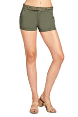 Low Rise Cuffed Walking Shorts Shorts- Niobe Clothing