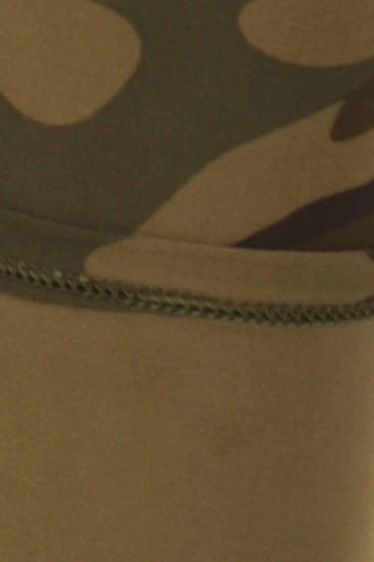 Army Graphic Print Lined Leggings leggings- Niobe Clothing