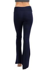 Solid Lounge Flared Yoga Pants Active- Niobe Clothing