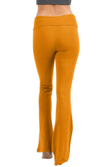 Solid Lounge Flared Yoga Pants Active- Niobe Clothing