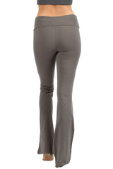 Solid Lounge Flared Yoga Pants Active- Niobe Clothing