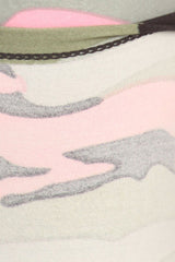 Niobe Clothing Light Pink Camo Design Capri Leggings - leggings