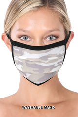 Unisex Reusable Cotton Cloth Army Camo Face Mask