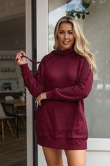 Side Tie Pullover Sweatshirt Hoodie Sweatshirt- Niobe Clothing