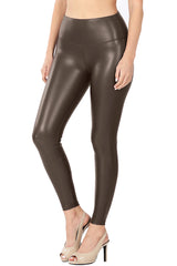 High Waist Faux Leather Leggings