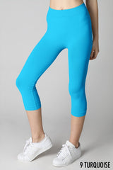 Seamless Nylon Capri Leggings