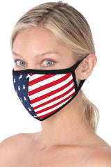 Unisex Reusable Cotton Cloth American Flag Face Mask