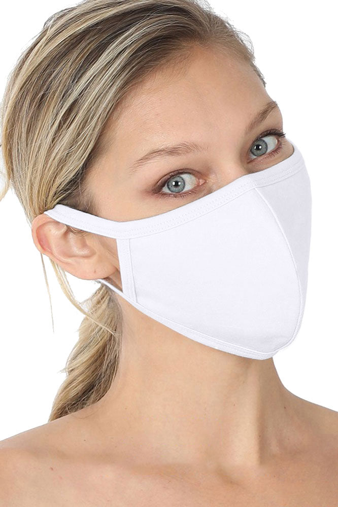 Niobe Clothing Unisex Reusable Cotton Cloth Face Mask w/ Filter Pocket - Fashion Face Masks Face Mask