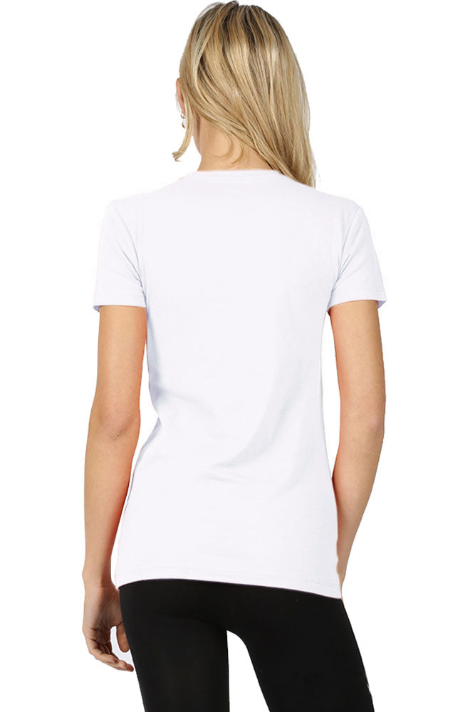 Zenana Cotton Crew Neck Short Sleeve Long Tee Shirt - T-Shirts sb_tops