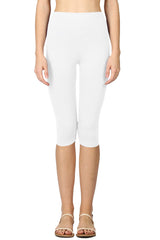 High Waist Seamless Cotton Capri Leggings leggings- Niobe Clothing