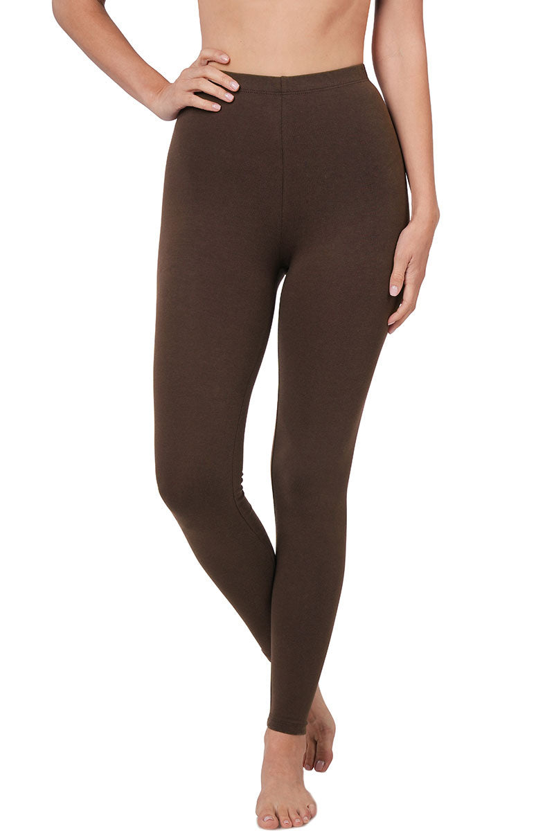 Zenana Cotton Full Length Ankle Leggings - Leggings sb_bottoms