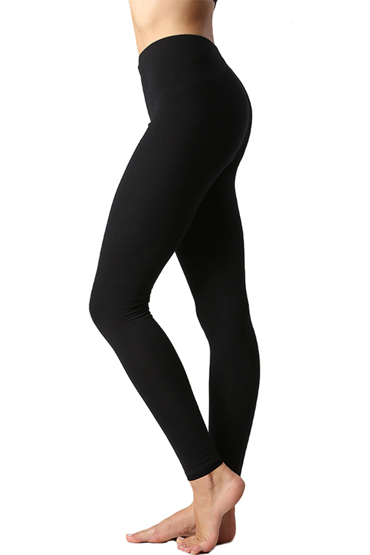 Zenana Cotton Full Length Ankle Leggings - Leggings sb_bottoms