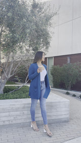 Long Sleeve Draped Slouchy Cardigan