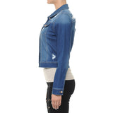 Classic Crop Vintage Distressed Denim Jacket Jackets- Niobe Clothing