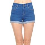 High Rise Junior Push Up Body Shaping Denim Shorts Shorts- Niobe Clothing