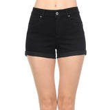 High Rise Junior Push Up Body Shaping Denim Shorts Shorts- Niobe Clothing