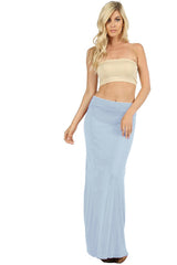 Draped Rayon Maxi Skirt Skirts- Niobe Clothing