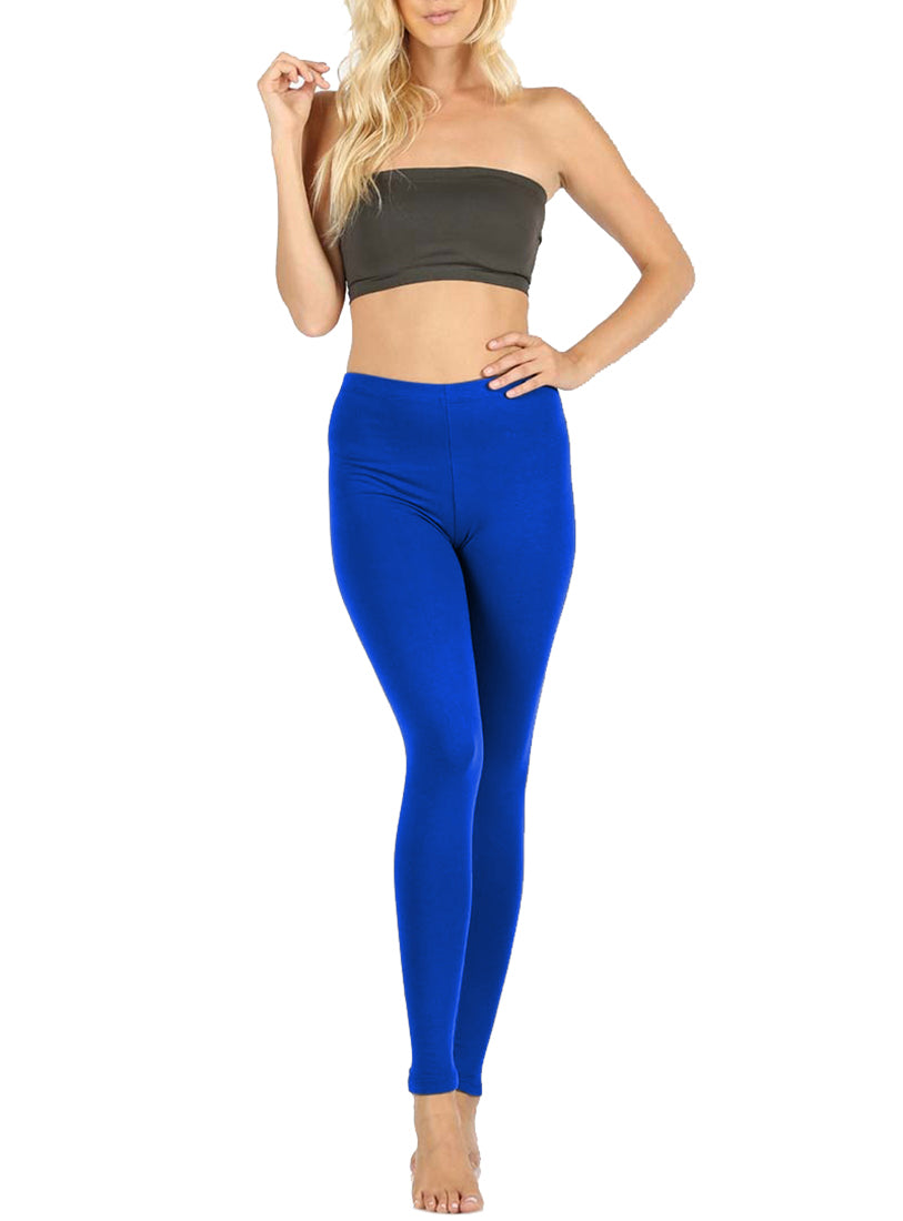 Zenana Cotton Full Length Ankle Leggings - Leggings sb_bottoms