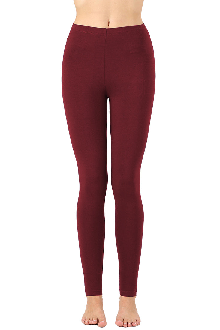 Zenana Cotton Full Length Ankle Leggings - Leggings sb_bottoms