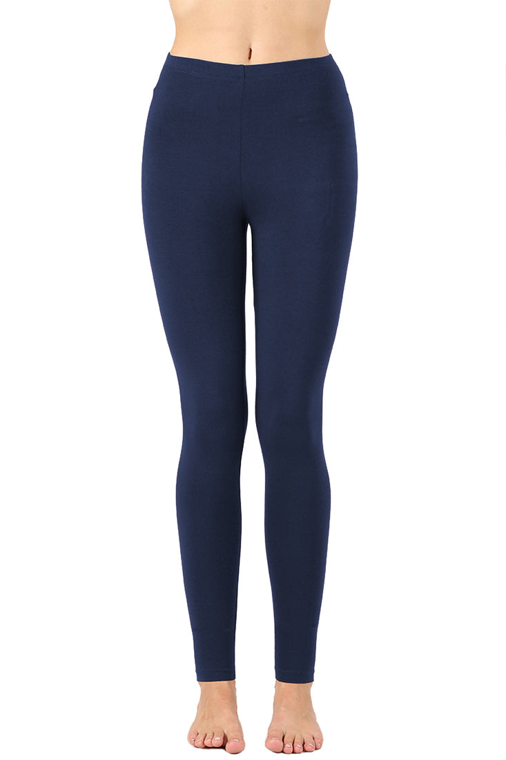 Zenana Cotton Full Length Ankle Leggings - Leggings sb_bottoms