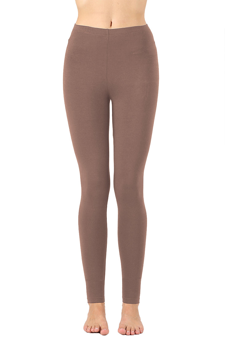 Zenana Cotton Full Length Ankle Leggings - Leggings sb_bottoms
