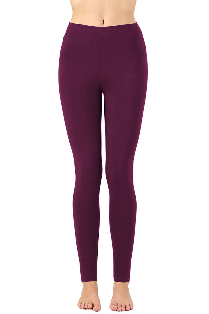 Zenana Cotton Full Length Ankle Leggings - Leggings sb_bottoms