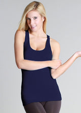Nylon Seamless Long Tank Top Tops- Niobe Clothing