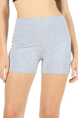 Cotton Workout Thick Band Biker Running Shorts leggings- Niobe Clothing