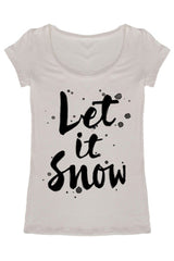 Let It Snow Holiday Graphic T-Shirt Shirts- Niobe Clothing