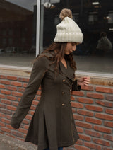 Fuzzy Faux Fur Pom Fleece Lined Beanie Hats- Niobe Clothing