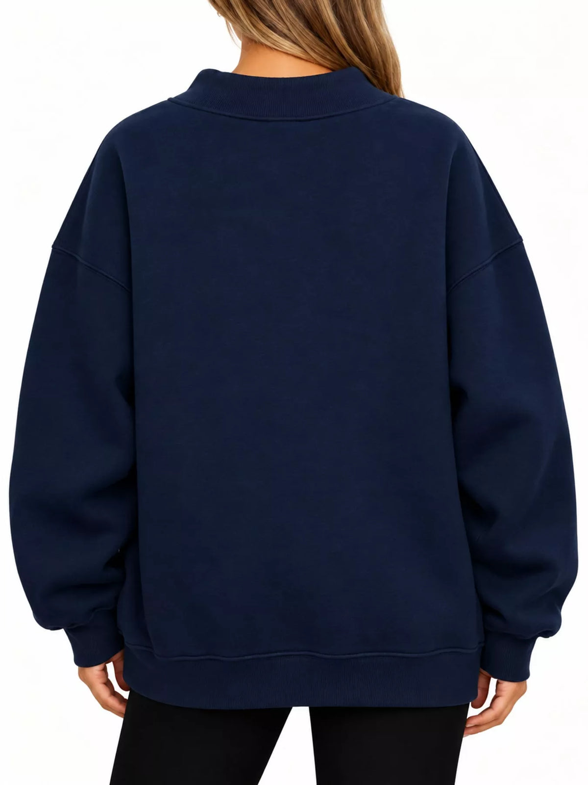 Oversized sweatshirt, navy back
