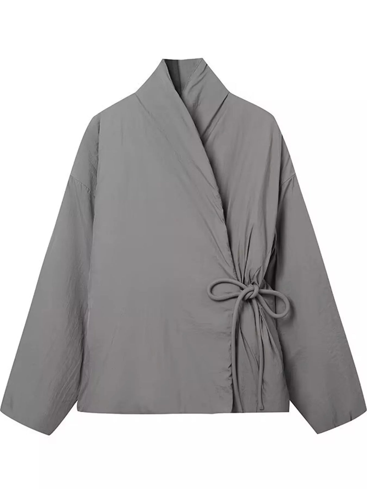 Gray long-sleeve jacket