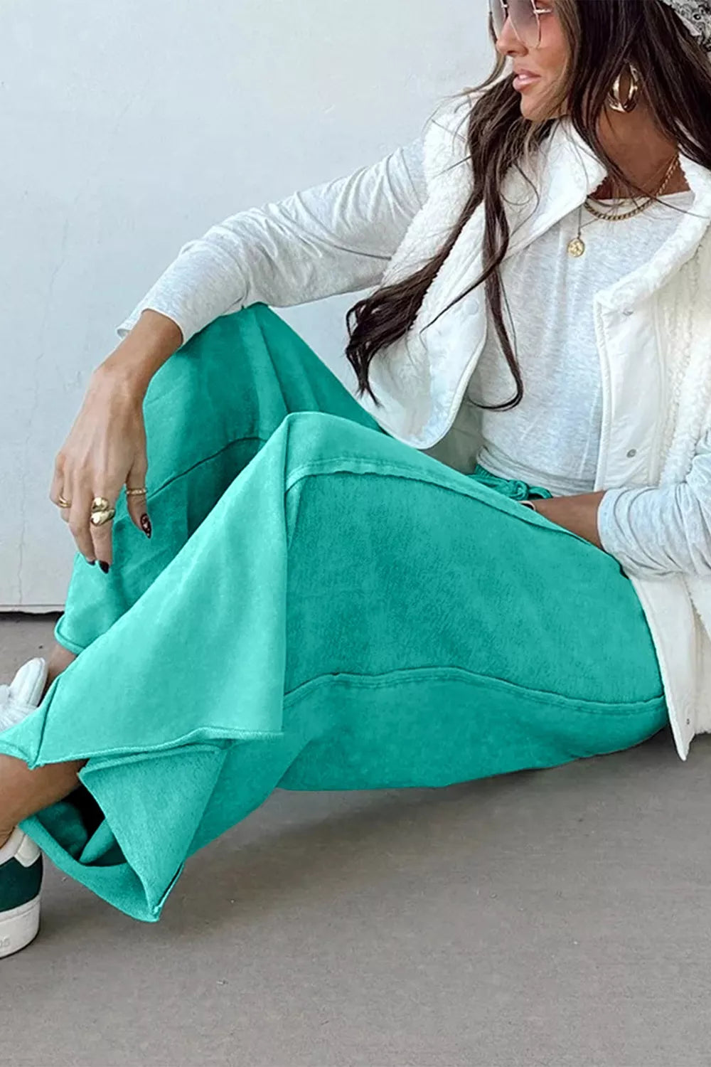 Trendsi High-Waisted Wide-Leg Pants -