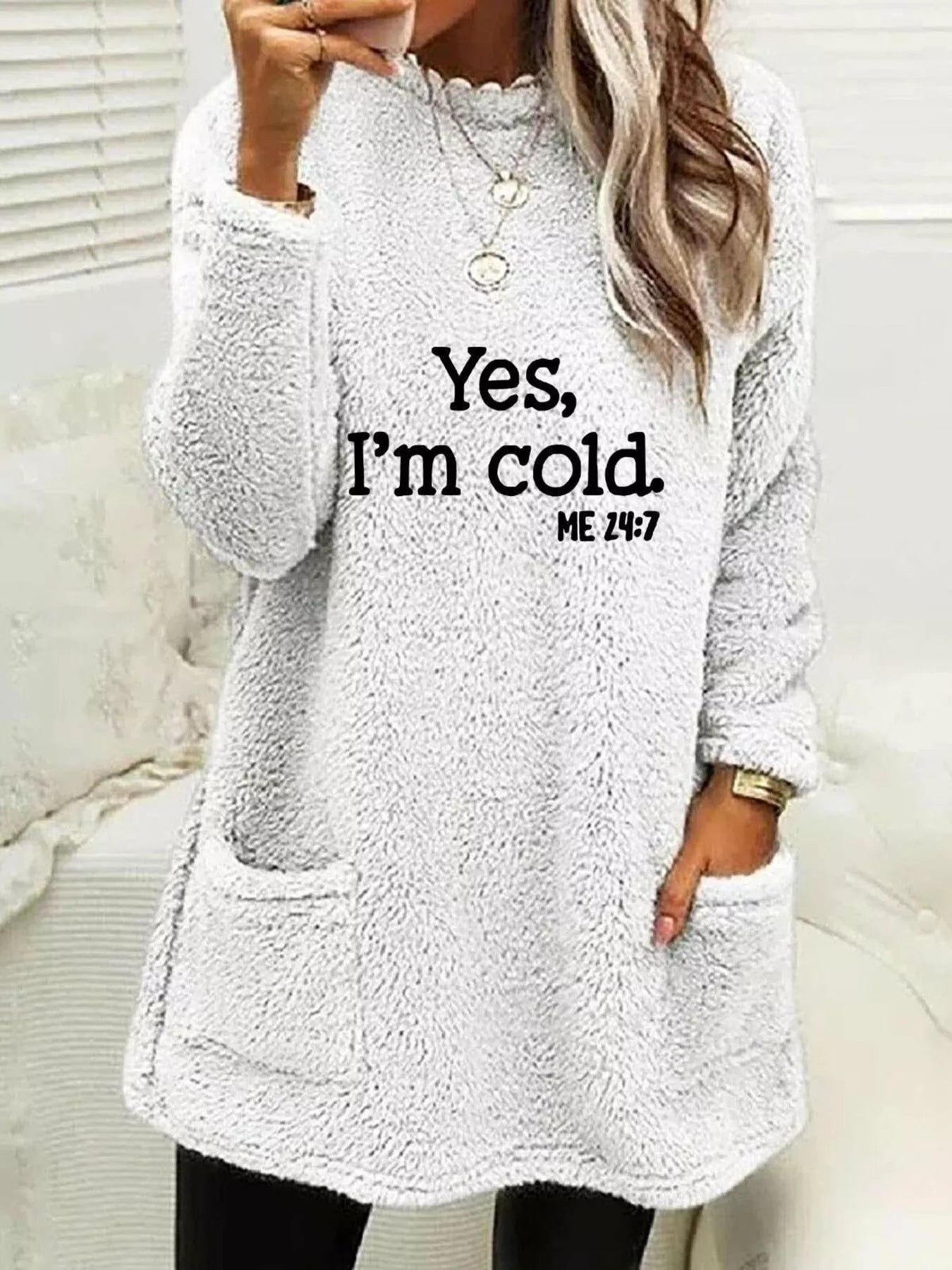 Trendsi Full Size Letter Long Sleeve Fleece Sweatshirt Plus Size -