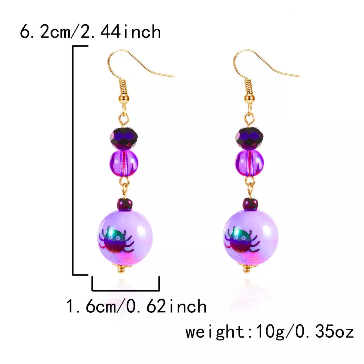 Trendsi Halloween Acrylic Drop Earrings -