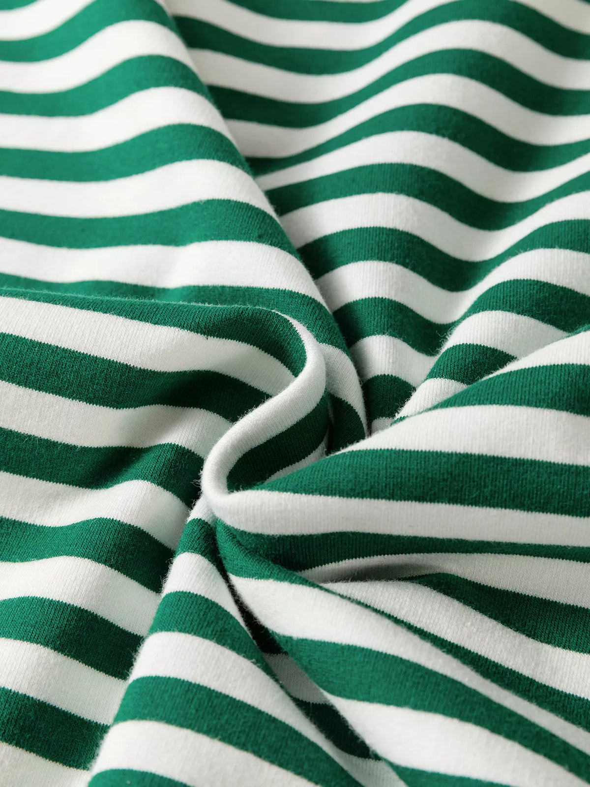Striped Mock Neck Oversized Tunic Sweatshirt — construction details