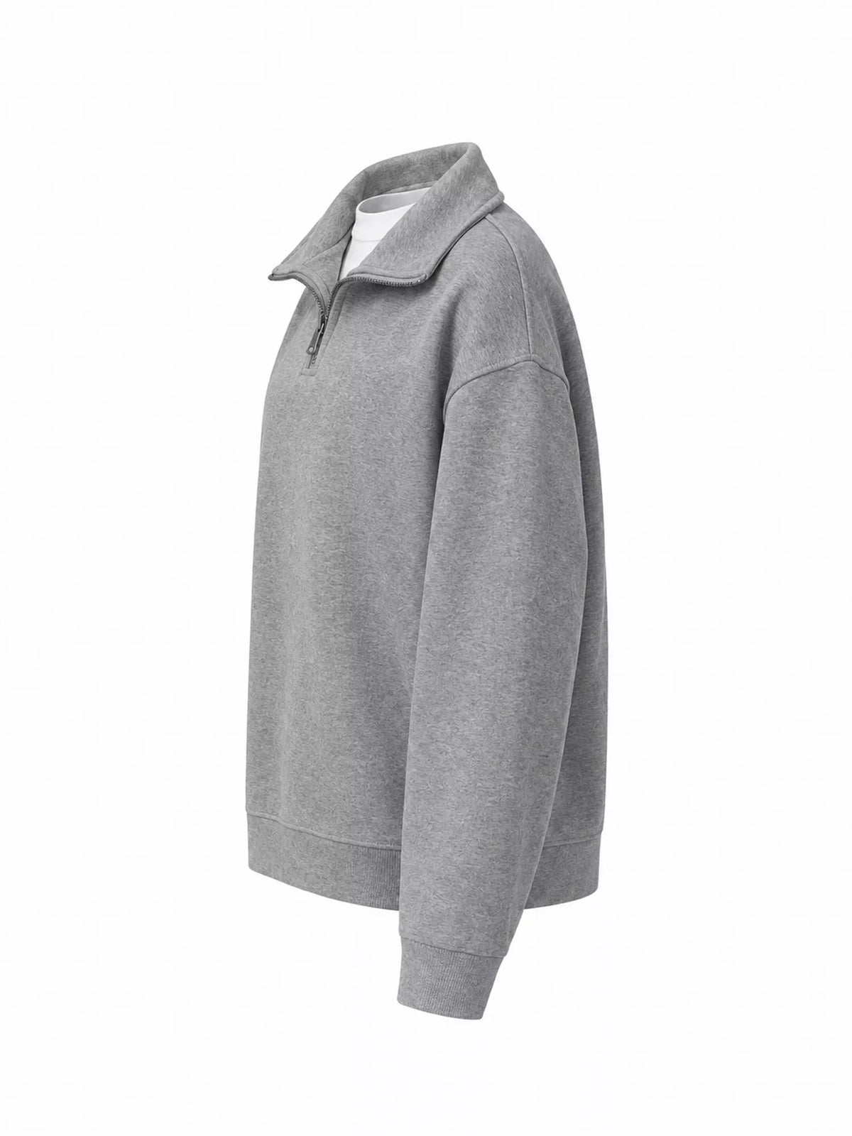Quarter-Zip Long Sleeve Sweatshirt — side view