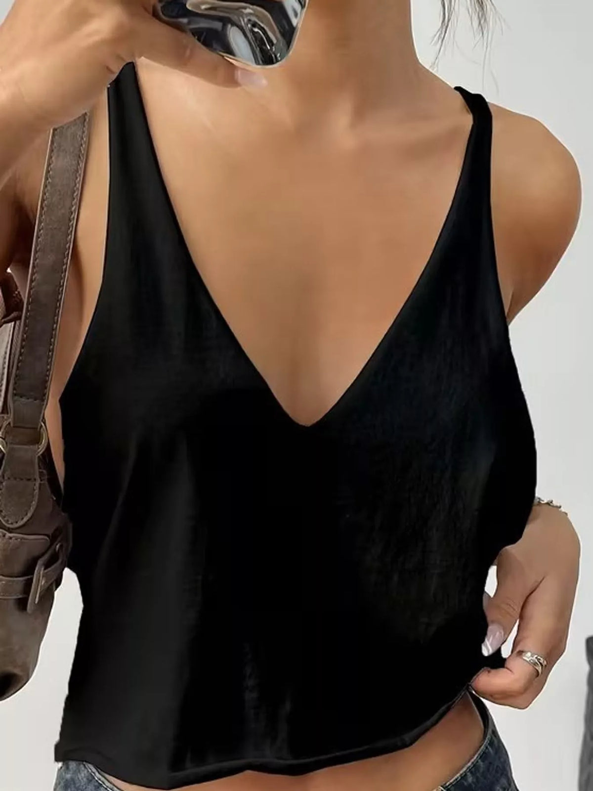Sleeveless tank top, garment detail